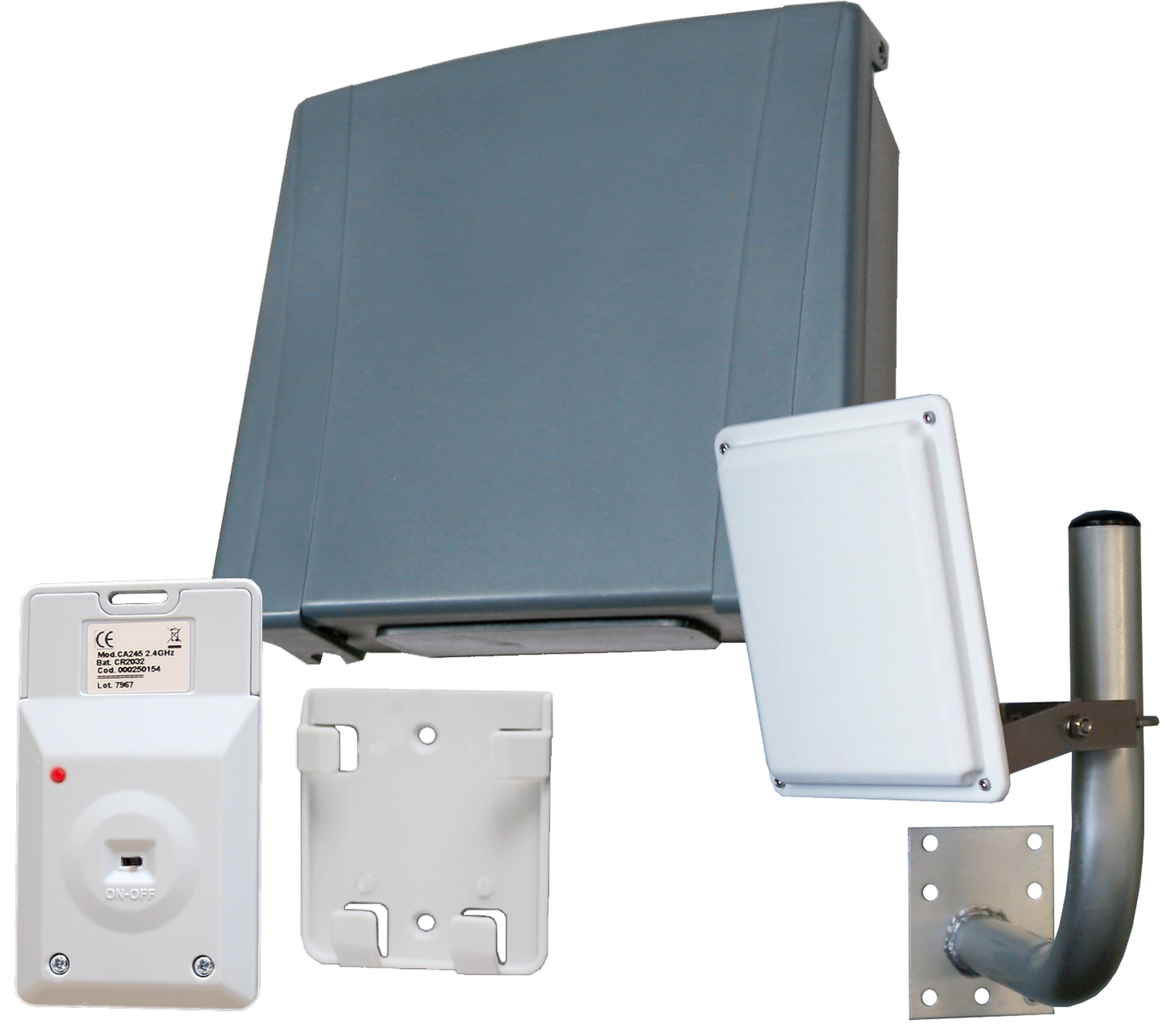 Acie Automatisme - Lecteur main libre ,  wiegand et data avec antenne directionnelle exter 868 mhz