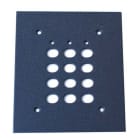 Acie Automatisme - Plaque d'encastrement métallique grise peinture époxy pour gamme de claviers SU