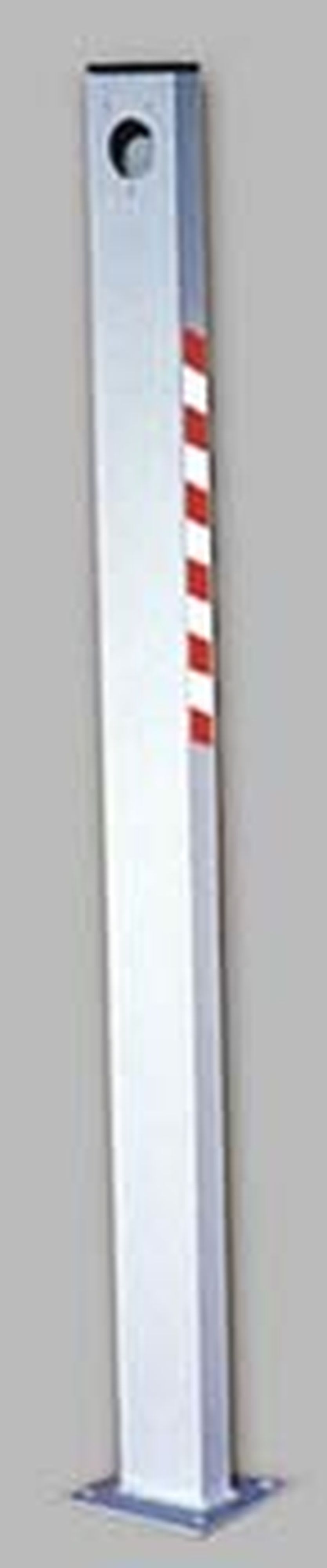 Acie Automatisme - Cccessoire potelet métallique gris pour lecteur, h1110 x l80mm