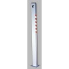 Acie Automatisme - Cccessoire potelet métallique gris pour lecteur, h1110 x l80mm