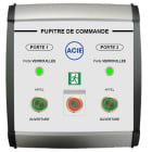 Acie Automatisme - Pupitre de gestion 2 portes avec 2 boutons poussoir lumineux et un bp panique