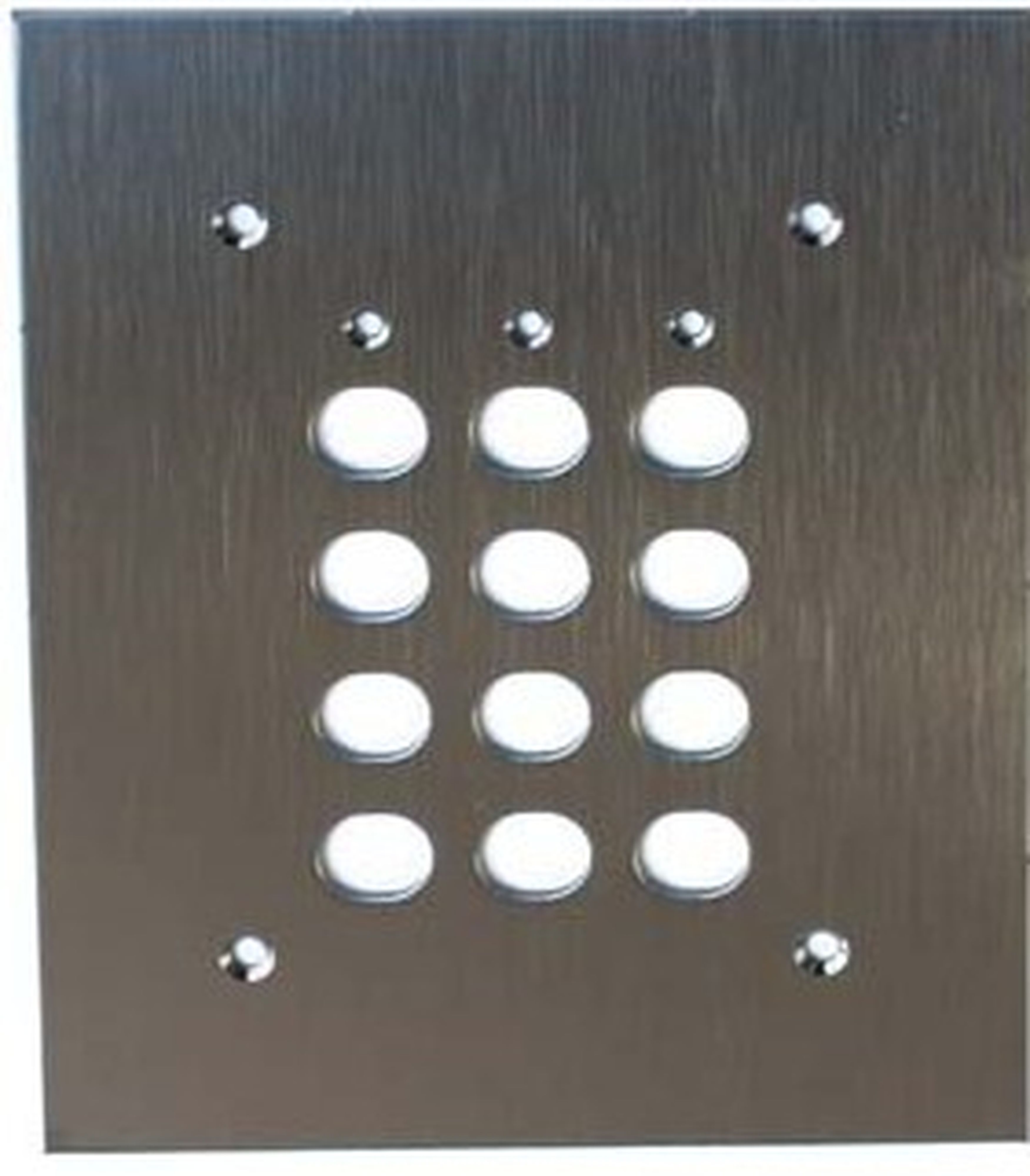 Acie Automatisme - Plaque inoxydable encastrable pour clavier de la gamme SU BASIC; INOX 316L