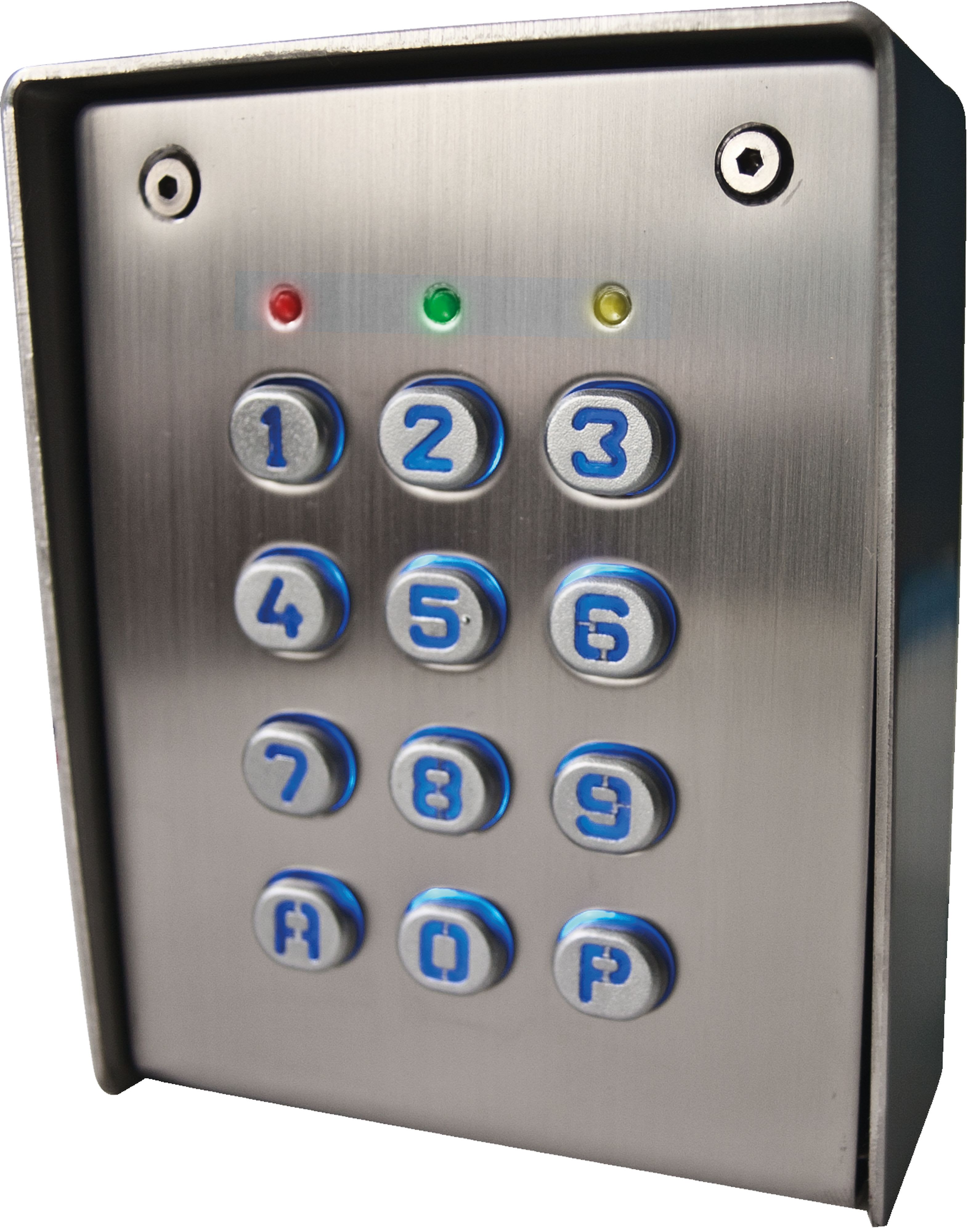 Acie Automatisme - Clavier 2 relais, 60 codes, touches métalliques, boîtier sailli inox
