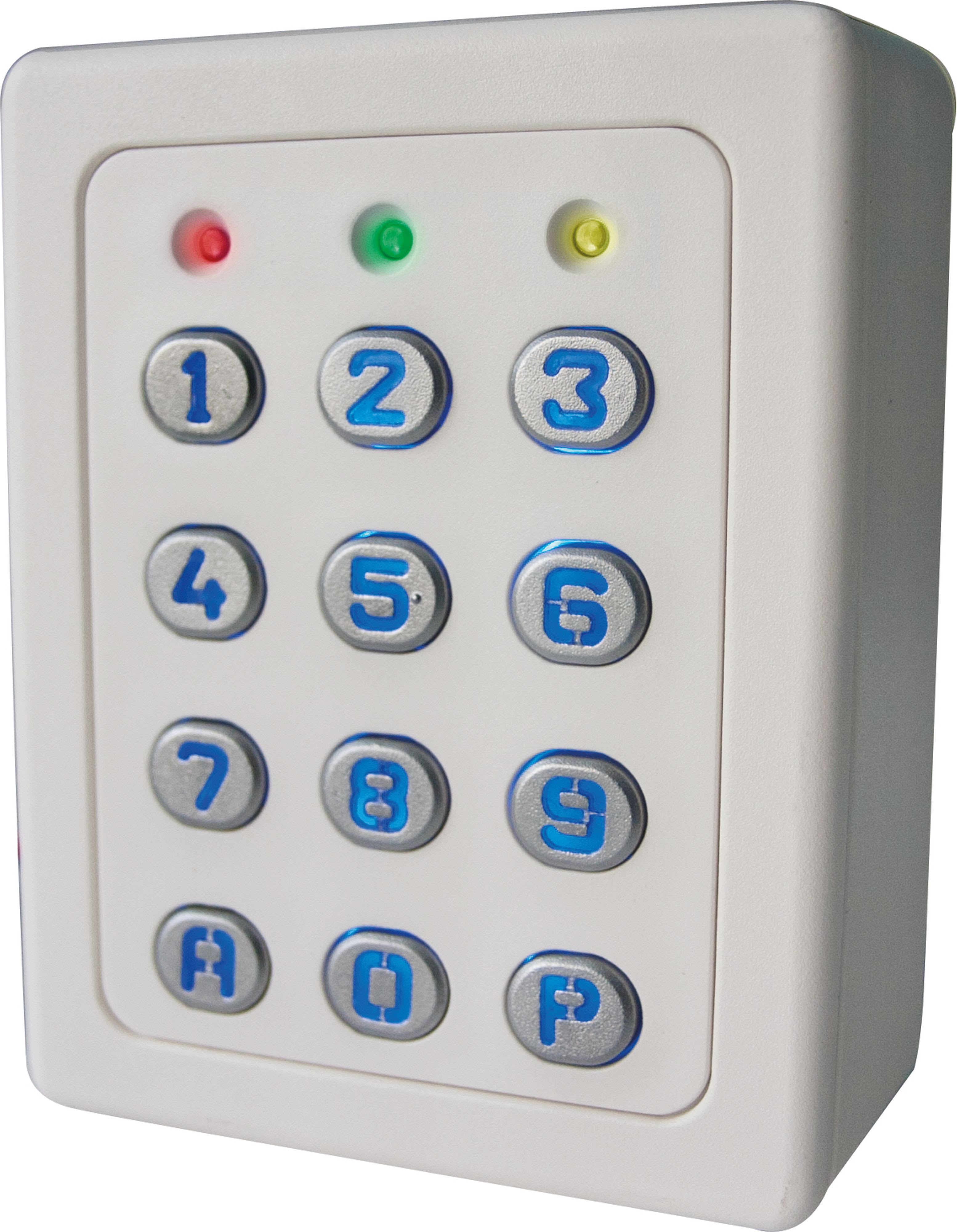 Acie Automatisme - Clavier 4 relais, 28 codes, touches métalliques , boîtier abs blanc
