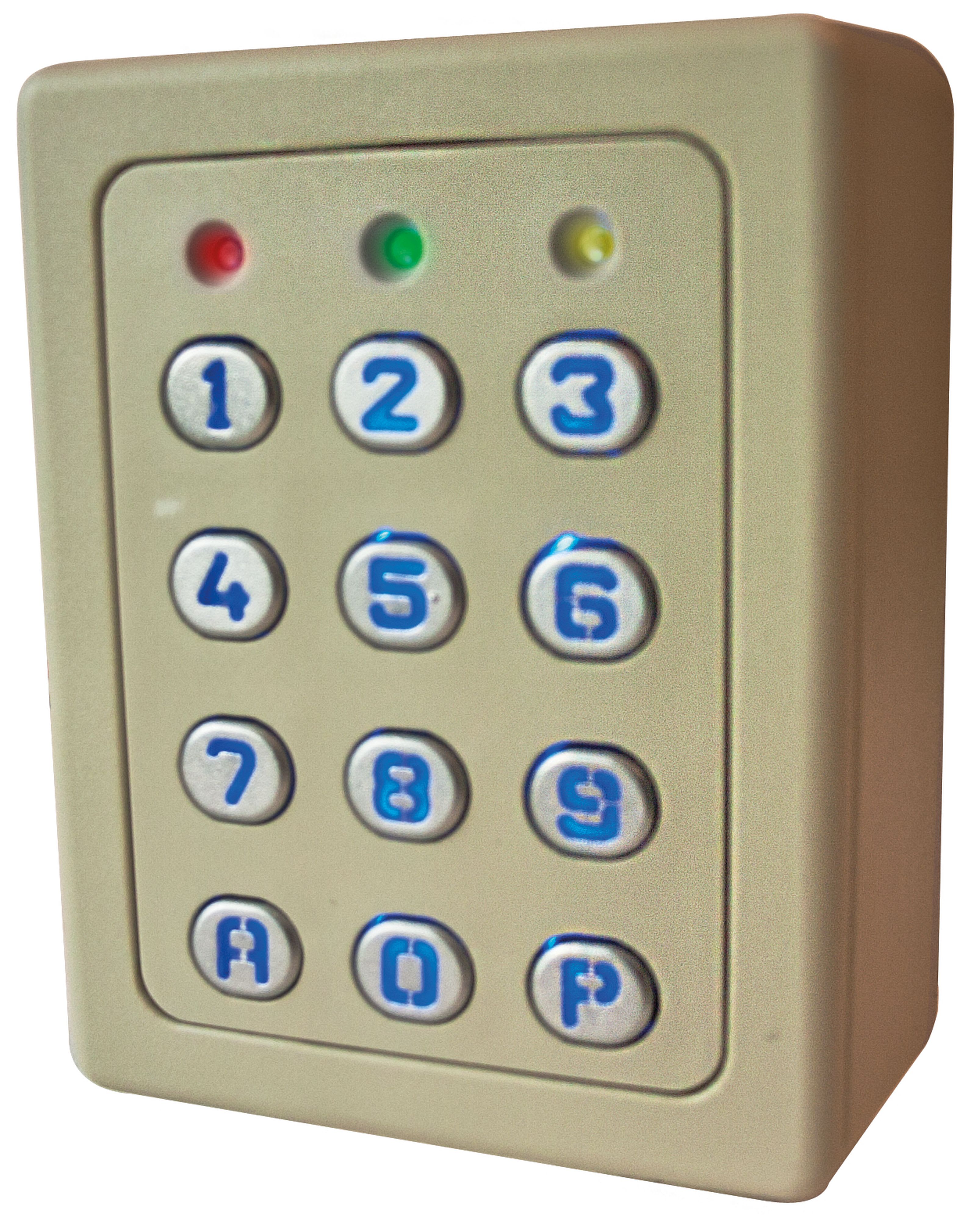 Acie Automatisme - Clavier  4 relais, 28 codes, touches métalliques , boîtier abs beige