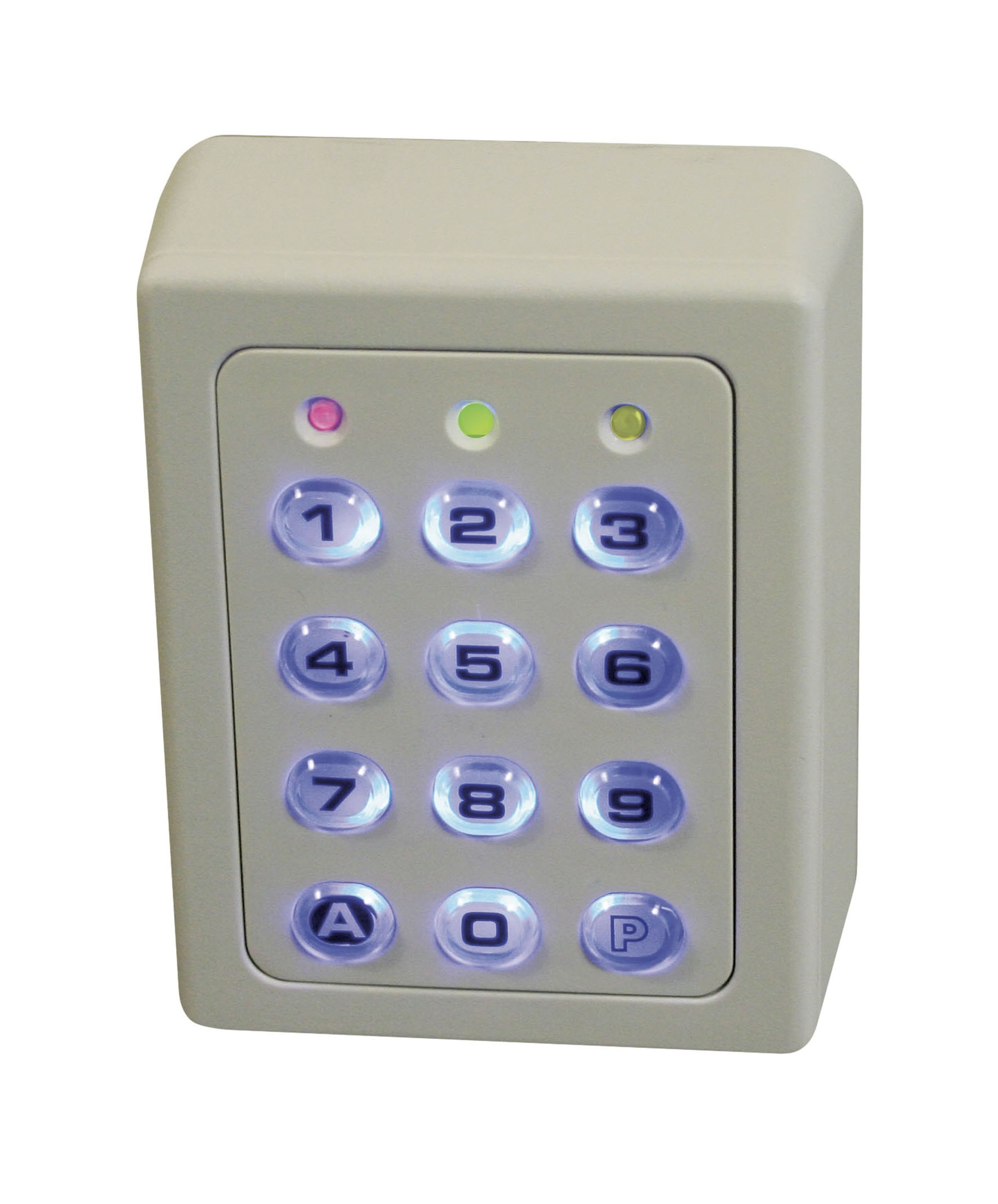 Acie Automatisme - Clavier 2 relais, 60 codes ,touches plastiques , boîtier abs beige
