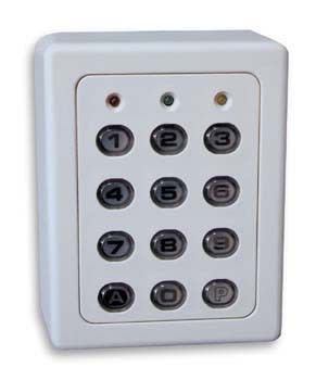 Acie Automatisme - Clavier 1 relais, 60 codes ,touches plastiques , boîtier abs gris