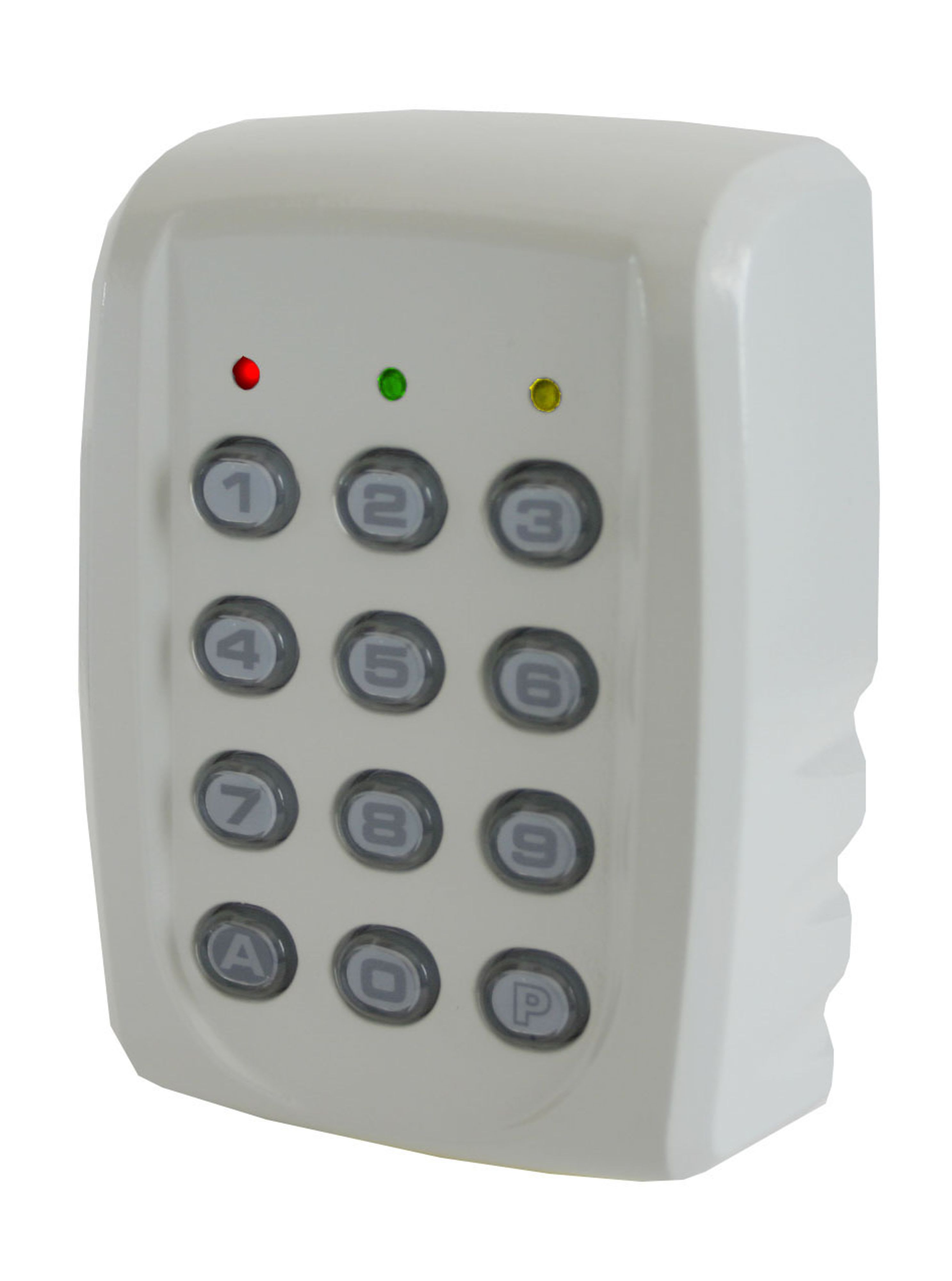 Acie Automatisme - Clavier 2 relais, 60 codes, touches métalliques et boîtier abs blanc