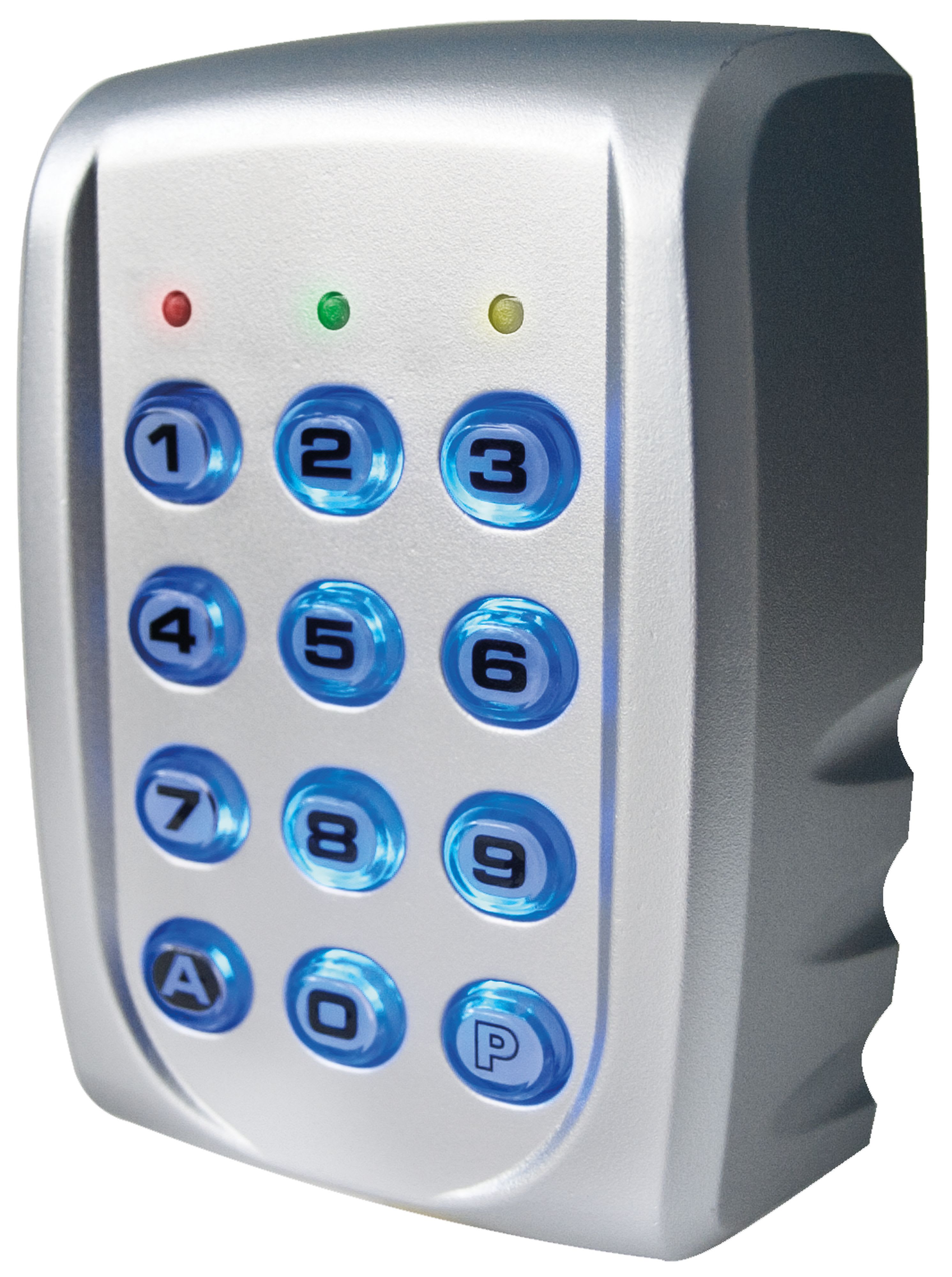 Acie Automatisme - Clavier  2 relais, 60 codes, touches métalliques et boîtier abs gris