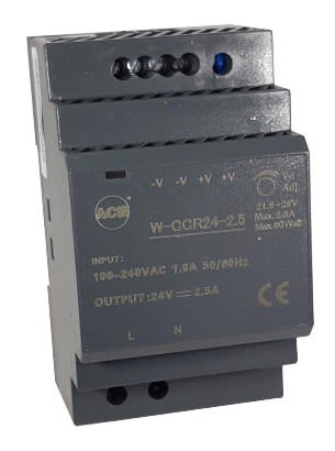 Acie Automatisme - Alimentation rail-din 2,5A 24vcc 3 modules