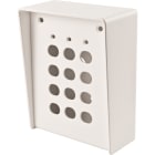 Acie Automatisme - Boîtier métallique sailli blanc peinture époxy pour gamme de clavier SU