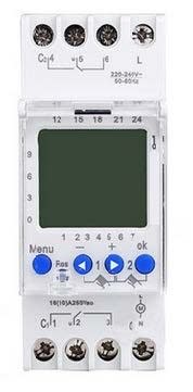 Acie Automatisme - Horloge digitale hebdomadaire 230 v/ac - 2 contact