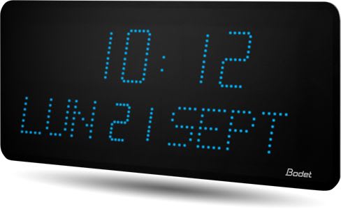 Bodet time & sport - Style II 10 D réceptrice IMPULSIONS 24V // 240V bleue