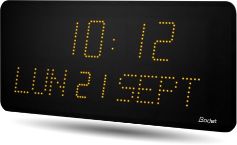 Bodet time & sport - Style II 10 D réceptrice Afnor 240V jaune