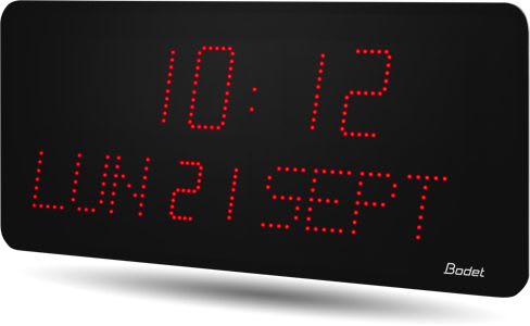 Bodet time & sport - Style II 10 D réceptrice IMPULSIONS 24V // 240V rouge