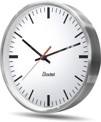 Bodet time & sport - Profil 740 LED NTP Heure Minute, chiffres, cadran inox