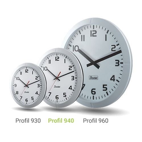 Bodet time & sport - Profil 940i ALS PILES Heure Minute Seconde, chiffres, cadran blanc