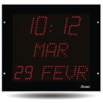 Bodet time & sport - Style II 7 date indépendante 240V rouge encastrée