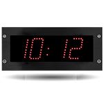 Bodet time & sport - Style II 7 réceptrice Afnor 240V rouge encastrée
