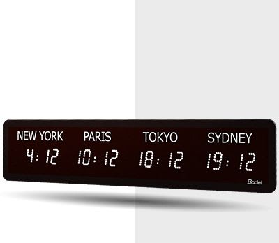 Bodet time & sport - StyleII 3 villes 5H AFNOR 240V blanche