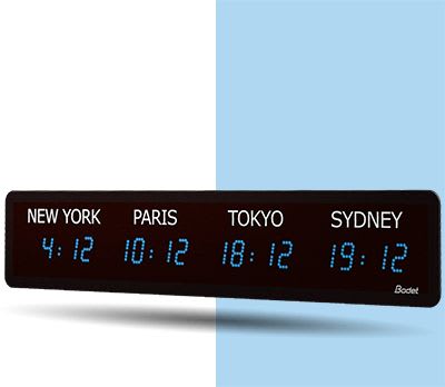 Bodet time & sport - StyleII 3 villes 5H AFNOR 240V bleue