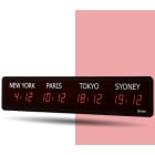 Bodet time & sport - StyleII 6 villes 5H IND 240V rouge