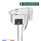 Jvd - Sèche-Cheveux Brittony blanc + support frontal base