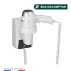 Jvd - Sèche-Cheveux Clipper blanc + support base