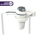 Jvd - Sèche-Cheveux Clipper blanc + Support universel