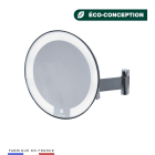 Jvd - Miroir Cosmos lumineux bras plat