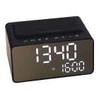 Jvd - Réveil stéréo bluetooth Wave avec chargement sans fil et USB