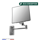 Jvd - Miroir Galaxy carré simple bras tubulaire