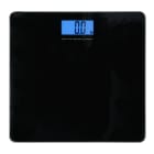 Jvd - Balance Eclat Noir ? Balance hôtel 180 kg, verre 6 mm, écran LCD KG/LB.