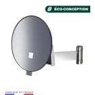 Jvd - Miroir ECLIPS rond lumineux bras plat