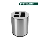 Jvd - Collecteur 40L Inox brossé 3 bacs