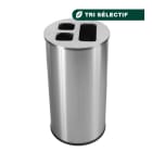 Jvd - Collecteur 60L Inox brossé 3 bacs