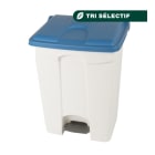 Jvd - Container 70L blanc couvercle bleu