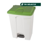 Jvd - Container 70L blanc couvercle vert