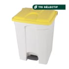 Jvd - Container 70L blanc couvercle jaune