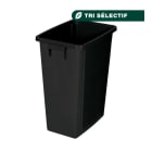 Jvd - Collecteur 60L noir 50% matière recyclé