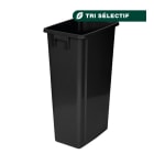 Jvd - COLLECTEUR 80L noir 50% plastique recyclé