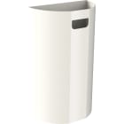 Jvd - Poubelle murale demi-lune 40L blanche