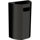 Jvd - Poubelle murale demi-lune 40L noire