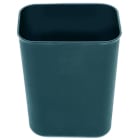 Jvd - Corbeille rectangulaire plastique noire 6.6L