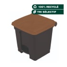 Jvd - Container 30L Biodéchets noir avec couvercle marron