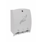 Jvd - Distributeur de protections périodiques blanc 3 compartiments