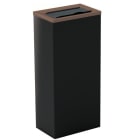 Jvd - Couvercle marron pour collecteur métal de tri 60L dédié aux déchets organiques