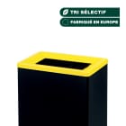 Jvd - Couvercle jaune pour collecteur métal de tri 60L