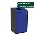 Jvd - Borne de tri sélectif 80L bleue à ouverture frontale
