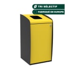Jvd - Borne de tri sélectif 80L Jaune à ouverture frontale